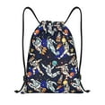 thumbnail image 1 of Kdxio Astronauts in sport Print Drawstring Backpack Bag,Waterproof Draw String Back Sack, Gym Drawstring Bags Swim Bag For Unisex, 1 of 9