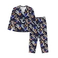 thumbnail image 1 of Kdxio Astronauts in sport Women's Pajama Sets Long Sleeve Button Down Sleepwear Nightwear Soft Pjs Lounge Sets-XX-Large, 1 of 7