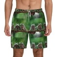 thumbnail image 1 of Kdxio Australian White Tree Frog Print Men'S Swim Trunks With Compression Liner 7 Inch Inseam Quick Dry Swim Shorts, 1 of 7