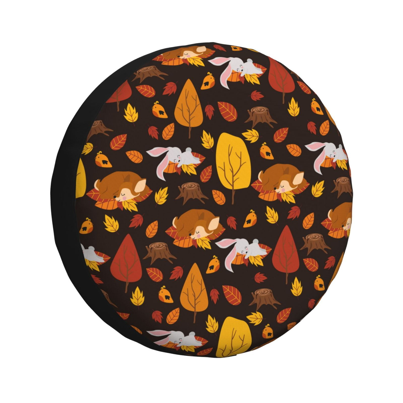 Kdxio Autumn Forest Small Animals Lazy for Tire Cover Wheel Protectors