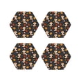 thumbnail image 1 of Kdxio Autumn Fox Funny Coasters,4 Pcs Leather Coasters,Housewarming Gifts,Protect Furniture from Water Marks Scratch and Damage, 1 of 6