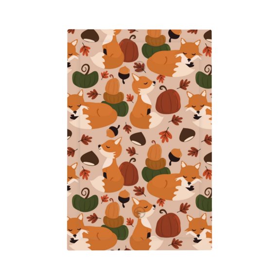 Kdxio Autumn Fox Pumpkin Lazy Decorator Light Switch or Receptacle Outlet Wall Plate Decorator Wall Plate Child Safe Outlet Cover-Style V