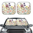 thumbnail image 1 of Kdxio Autumn Garden Print 2-Piece Sun Shade Front Windshield - Foldable Car Front Window Sunshades For Most Sedans Suv Truck, 1 of 6