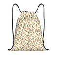 thumbnail image 1 of Kdxio Autumn Gnomes Holding Mushroom Print Drawstring Backpack Bag,Waterproof Draw String Back Sack, Gym Drawstring Bags Swim Bag For Unisex, 1 of 5