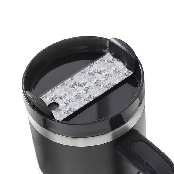 Kdxio Autumn Leaves Name Plate Compatible Stanley Cups Name Tag Acrylic Nameplate Tumbler Lid Topper for Cup Accessories