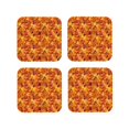 thumbnail image 1 of Kdxio Autumn Maple Leaf Pile Funny Coasters,4 Pcs Leather Coasters,Housewarming Gifts,Protect Furniture from Water Marks Scratch and Damage, 1 of 6