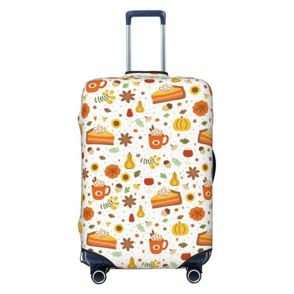 Kdxio Autumn Pattern Luggage Cover for Travel,Elastic and Durable,Fits 18-32 Inch,Anti-Scratch Suitcase Protector-No luggage included