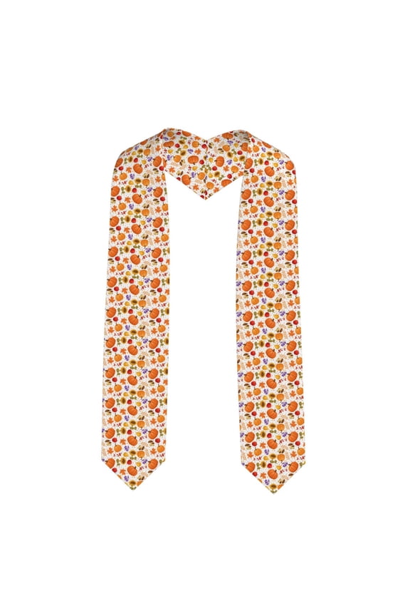 Autumn Plants Graduation Stole Class, Graduation Sash, Unisex Adult 36" Academic Commencements-Sharp Corner