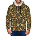thumbnail image 1 of Kdxio Autumn Plants Maple Tree Vintage Print Men Hoodies Casual Hoodies for Men with Zip Pockets Full Zip Long Sleeve Sweatshirt Sports Hooded Jacket-Large, 1 of 5