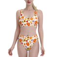 thumbnail image 1 of Kdxio Autumn Plants for Womens High Waisted Bikini Top Sports Style Two Piece Bathing Suits, 1 of 5