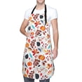 thumbnail image 1 of Kdxio Autumn Pumpkins Fall Leaves Apron with Pockets Adjustable Kitchen Aprons for Men Women Waterproof Aprons for Cooking,Drawing,Crafting, Baking Household Cleaning, 1 of 8