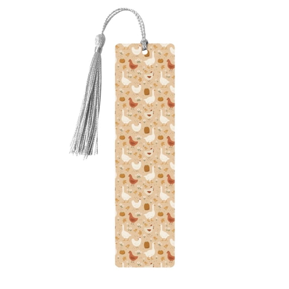 Kdxio Autumn and Thanksgiving Print Metal Tassel Bookmarks,Perfect Gift for Art Lovers and Bookworms Metal Bookmarks for Women