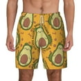 thumbnail image 1 of Kdxio Avocado Dog Print Men'S Swim Trunks With Compression Liner 7 Inch Inseam Quick Dry Swim Shorts, 1 of 7