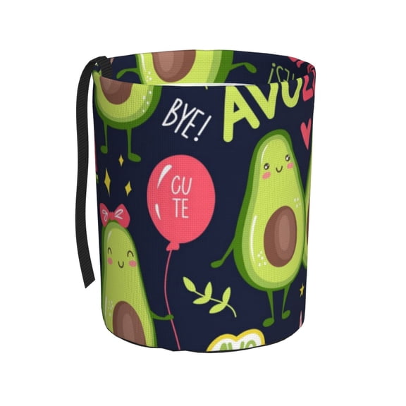 Kdxio Avocado Love Car Trash Can Garbage Car Accessories Trash Can Car Waste Bin for for Driver and Passenger Any Vehicle