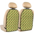 thumbnail image 1 of Kdxio Avocado Print 2 Pack Car Kick Mat Seat Cover Back Protector Mat with Pockets for Organizer Backseat Protector and Storage Anti Kick Pad for Vehicles, 1 of 9