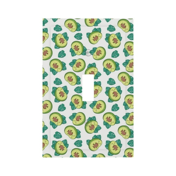 Kdxio Avocado Sleeping Decorator Light Switch or Receptacle Outlet Wall Plate Decorator Wall Plate Child Safe Outlet Cover-Style T