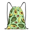 thumbnail image 1 of Kdxio Avocado With Seeds Print Drawstring Backpack Bag,Waterproof Draw String Back Sack, Gym Drawstring Bags Swim Bag For Unisex, 1 of 9