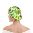 thumbnail image 1 of Kdxio Avocado color cute animals Print Shower Cap for Women,Elastic and Reusable,Double Waterproof Layers Bathing Hat, 1 of 6