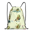 thumbnail image 1 of Kdxio Avocado for Exercise Print Drawstring Backpack Bag,Waterproof Draw String Back Sack, Gym Drawstring Bags Swim Bag For Unisex, 1 of 9