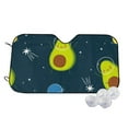 thumbnail image 1 of Kdxio Avocado in Space Print Windshield Sun Shade,UV Rays and Sun Heat Protection,Sunshade for Car Windshield,Car Shade Front Windshield - Medium, 1 of 6