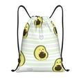 thumbnail image 1 of Kdxio Avocado of a Hear Print Drawstring Backpack Bag,Waterproof Draw String Back Sack, Gym Drawstring Bags Swim Bag For Unisex, 1 of 9