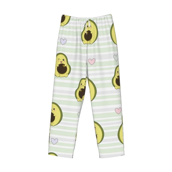 Kdxio Avocado of a Hear Print Men's Sleep Pajama Pant Lounge Pants with Pockets