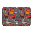 thumbnail image 1 of Kdxio BBQ Icons,16" x 24", Non-Slip Front Door Mats,Outdoor Welcome Mat Washable, 1 of 9