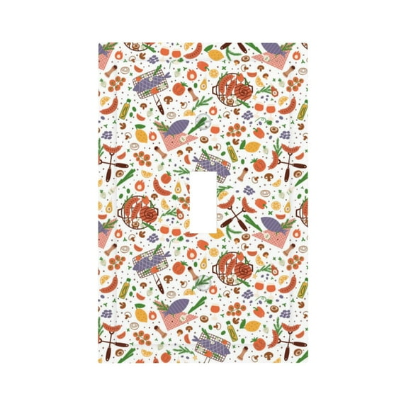 Kdxio BBQ Party1 Decorator Light Switch or Receptacle Outlet Wall Plate Decorator Wall Plate Child Safe Outlet Cover-Style T