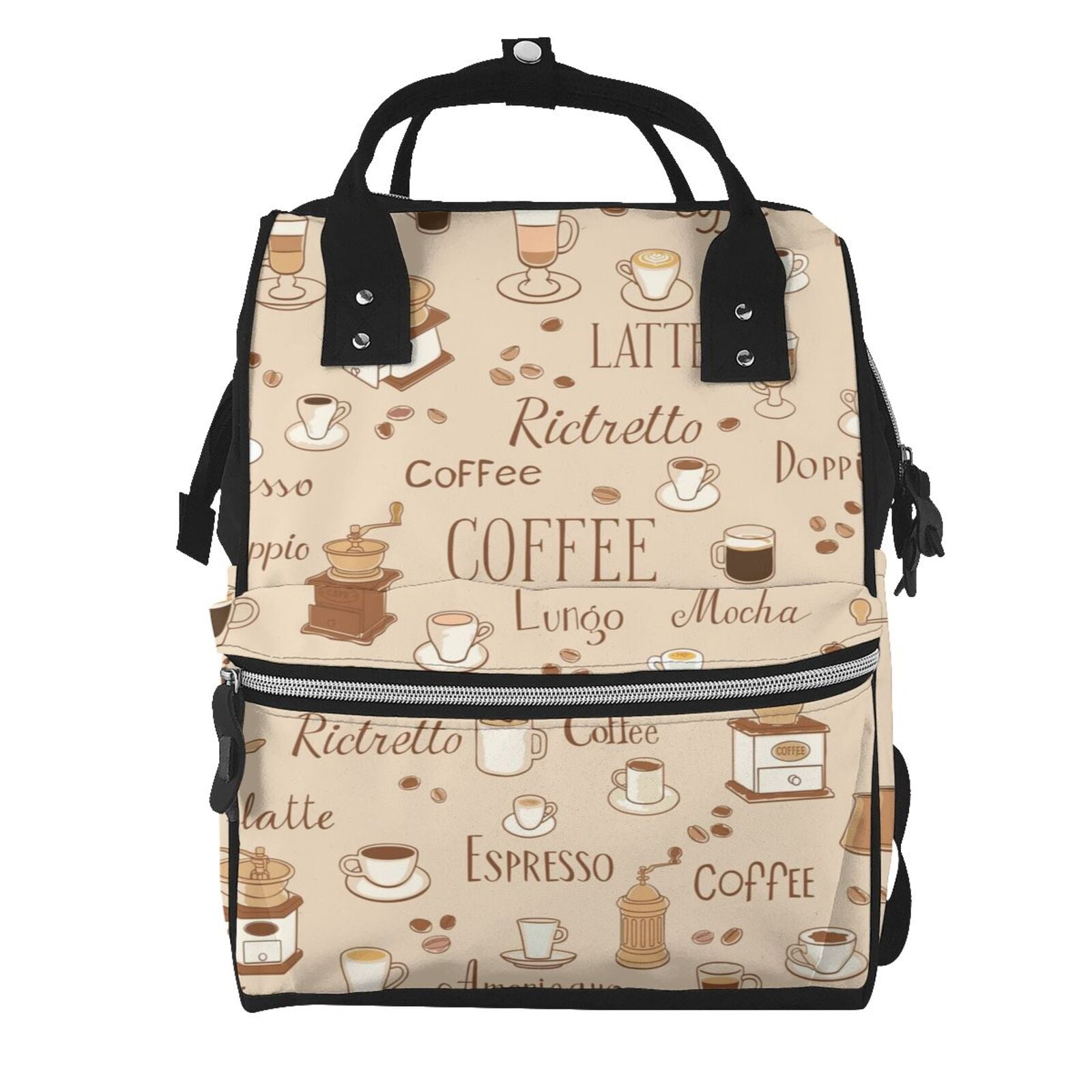 Kdxio Baby Diaper Backpack,Multi-Function Travel Backpack Nappy Bags,Nursing Bag, Fashion Mummy,Roomy Waterproof For Baby Care(Coffee Time)