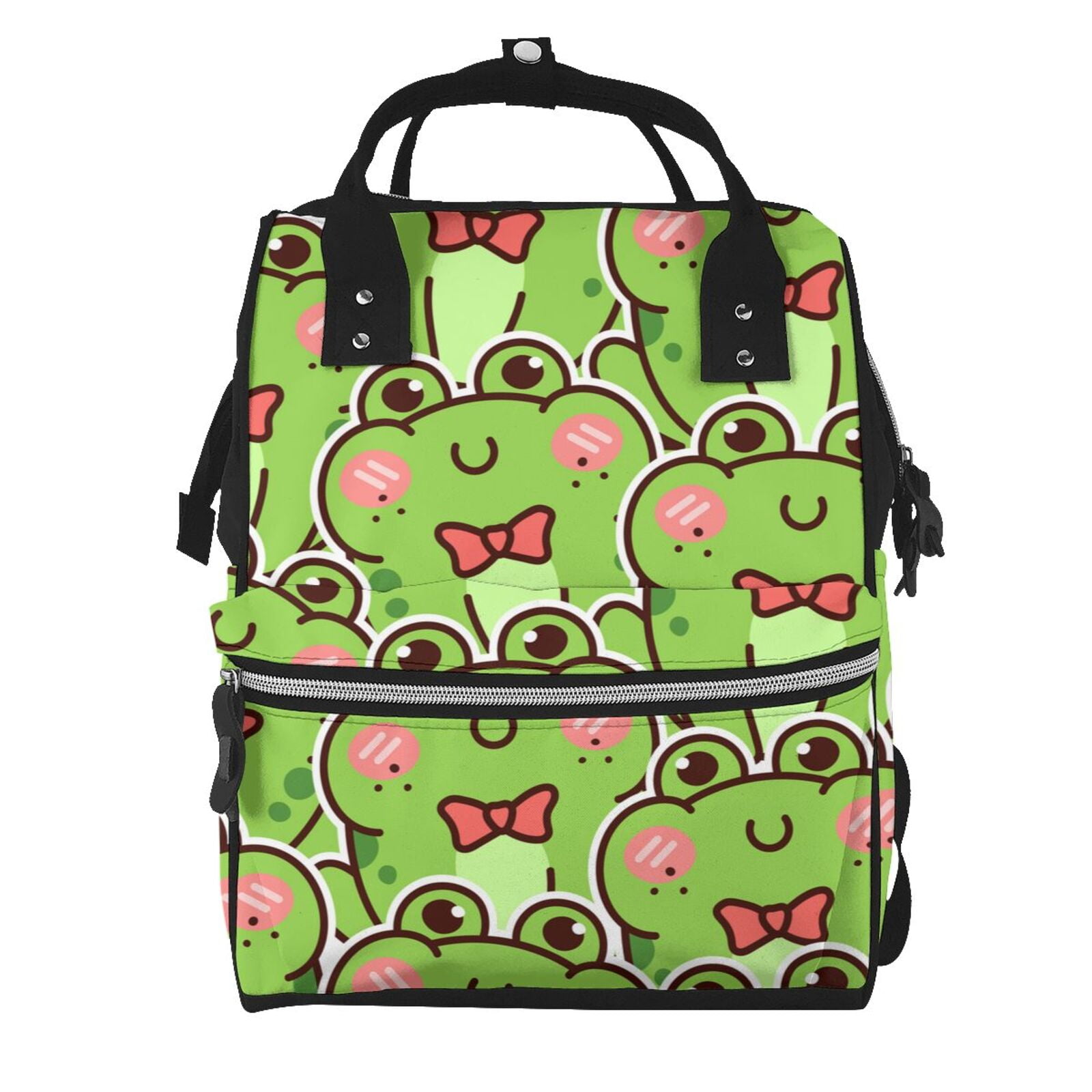 Kdxio Baby Diaper Backpack,Multi-Function Travel Backpack Nappy Bags,Nursing Bag, Fashion Mummy,Roomy Waterproof For Baby Care(Cute Green Frog)