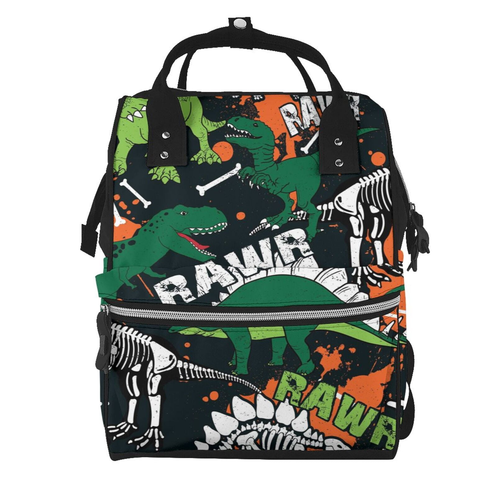 Kdxio Baby Diaper Backpack,Multi-Function Travel Backpack Nappy Bags,Nursing Bag, Fashion Mummy,Roomy Waterproof For Baby Care(Dinosaur Skeleton)