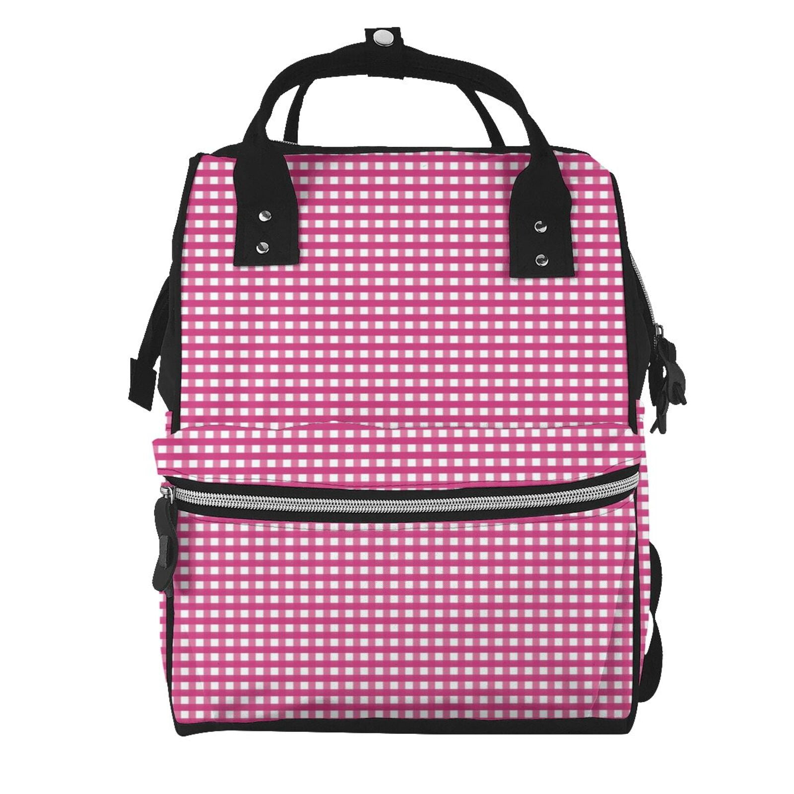 Kdxio Baby Diaper Backpack,Multi-Function Travel Backpack Nappy Bags,Nursing Bag, Fashion Mummy,Roomy Waterproof For Baby Care(Pink Gingham)