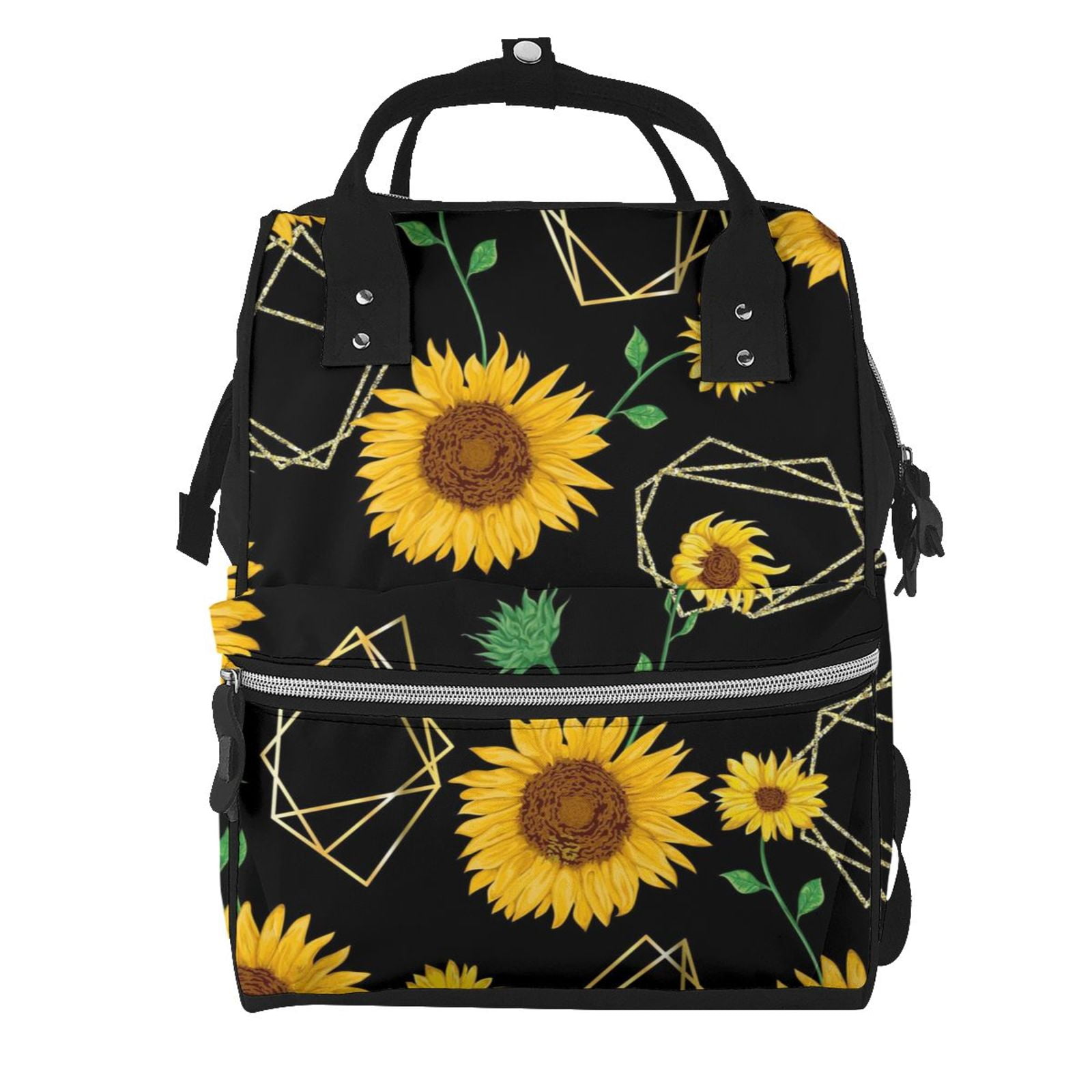 Kdxio Baby Diaper Backpack,Multi-Function Travel Backpack Nappy Bags,Nursing Bag, Fashion Mummy,Roomy Waterproof For Baby Care(Sunflowers)