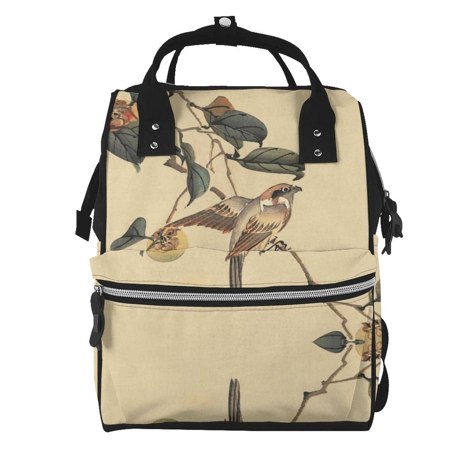 Kdxio Baby Diaper Backpack,Multi-Function Travel Backpack Nappy Bags,Nursing Bag, Fashion Mummy,Roomy Waterproof For Baby Care(Vintage Bird)