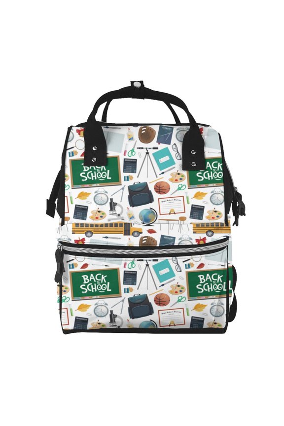 Baby Diaper Backpack,Multi-Function Travel Backpack Nappy Bags,Nursing Bag, Fashion Mummy,Roomy Waterproof for Baby Care(Back To School A)