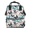 thumbnail image 1 of Kdxio Baby Diaper Backpack,Multi-Function Travel Backpack Nappy Bags,Nursing Bag, Fashion Mummy,Roomy Waterproof for Baby Care(Butterfly), 1 of 6