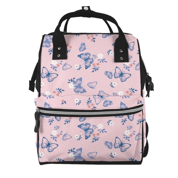 Kdxio Baby Diaper Backpack,Multi-Function Travel Backpack Nappy Bags,Nursing Bag, Fashion Mummy,Roomy Waterproof for Baby Care(Butterfly)