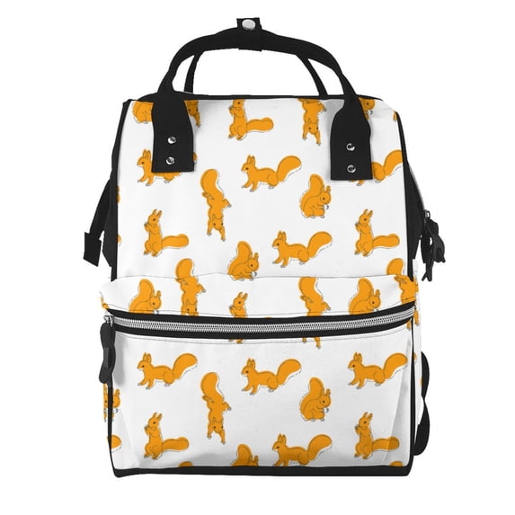 Kdxio Baby Diaper Backpack,Multi-Function Travel Backpack Nappy Bags,Nursing Bag, Fashion Mummy,Roomy Waterproof for Baby Care(Cartoon Squirrel)