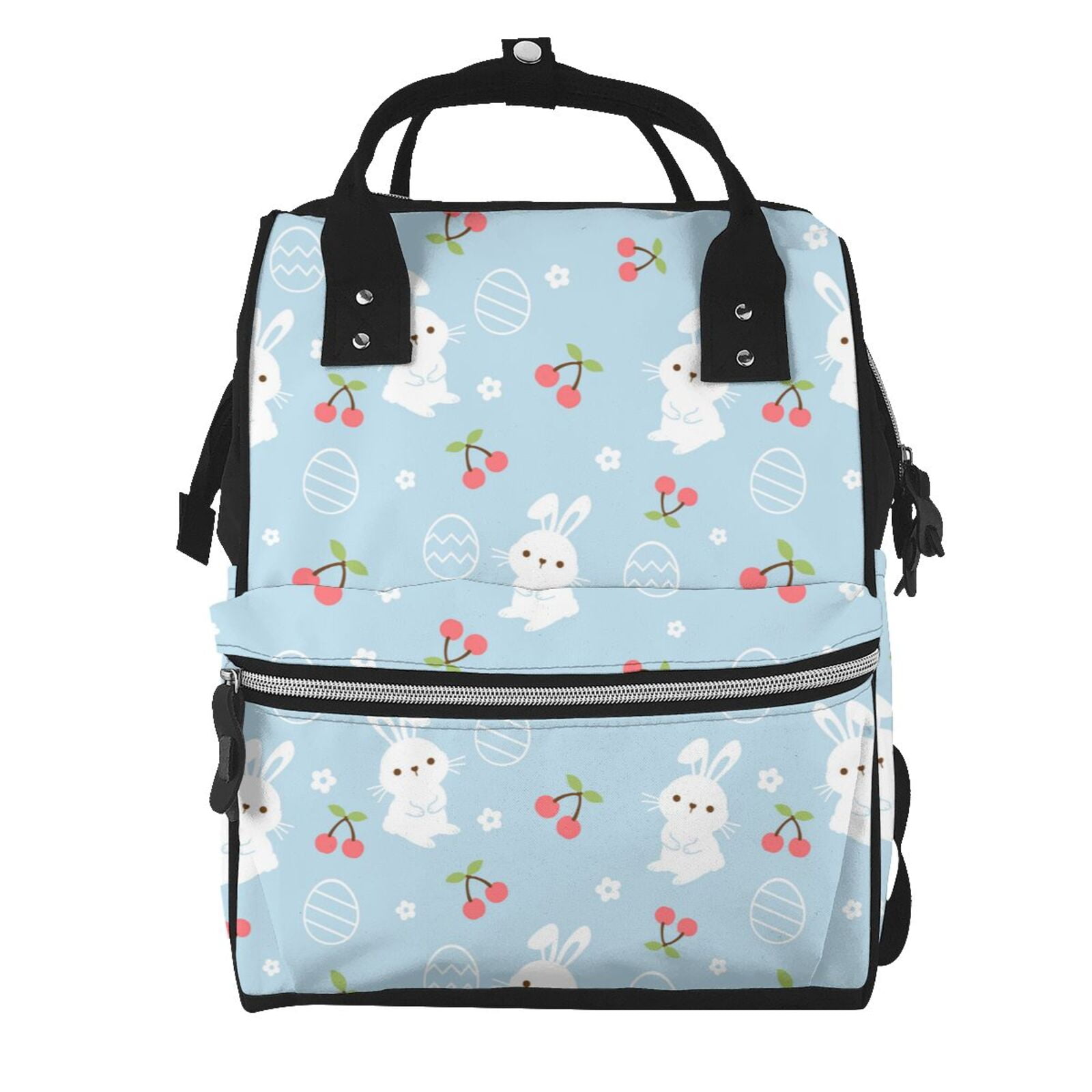 Kdxio Baby Diaper Backpack,Multi-Function Travel Backpack Nappy Bags,Nursing Bag, Fashion Mummy,Roomy Waterproof for Baby Care(Easter Rabbit)