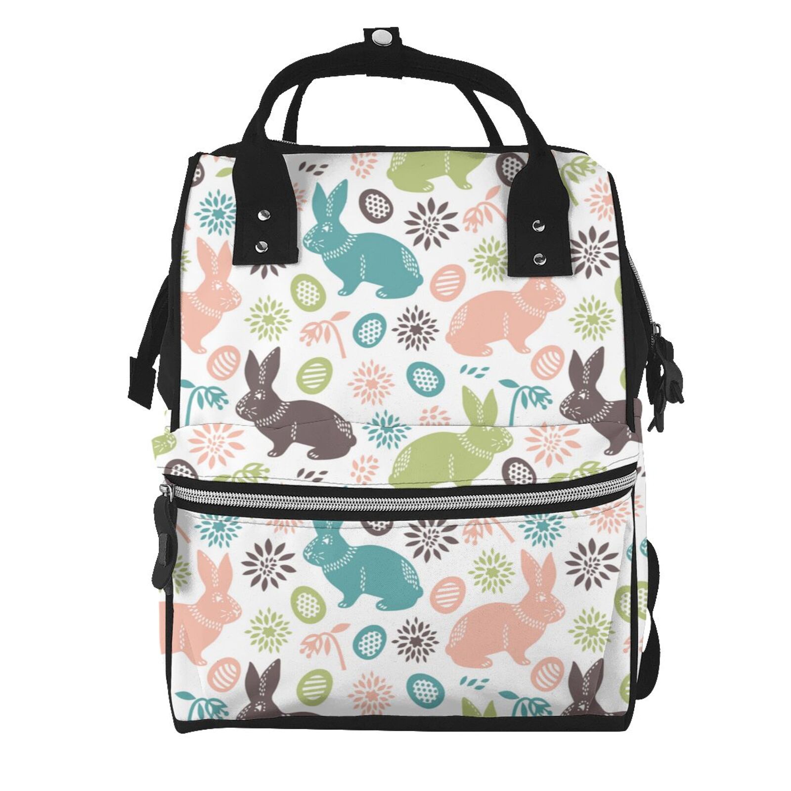 Kdxio Baby Diaper Backpack,Multi-Function Travel Backpack Nappy Bags,Nursing Bag, Fashion Mummy,Roomy Waterproof for Baby Care(Easter Rabbit)