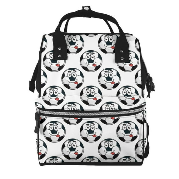 Kdxio Baby Diaper Backpack,Multi-Function Travel Backpack Nappy Bags,Nursing Bag, Fashion Mummy,Roomy Waterproof for Baby Care(Happy Football)