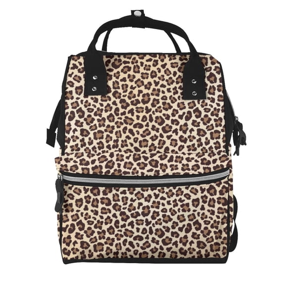 Kdxio Baby Diaper Backpack,Multi-Function Travel Backpack Nappy Bags,Nursing Bag, Fashion Mummy,Roomy Waterproof for Baby Care(Leopard Print-2)