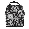 thumbnail image 1 of Kdxio Baby Diaper Backpack,Multi-Function Travel Backpack Nappy Bags,Nursing Bag, Fashion Mummy,Roomy Waterproof for Baby Care(Metallic Gears), 1 of 5