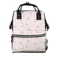 thumbnail image 1 of Kdxio Baby Diaper Backpack,Multi-Function Travel Backpack Nappy Bags,Nursing Bag, Fashion Mummy,Roomy Waterproof for Baby Care(Rabbit), 1 of 6