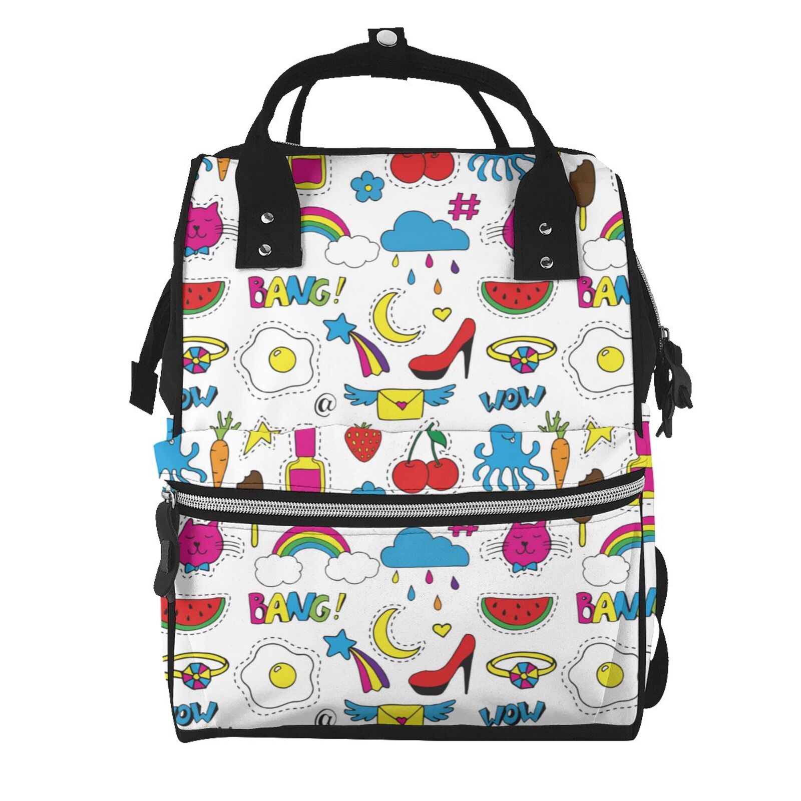 Kdxio Baby Diaper Backpack,Multi-Function Travel Backpack Nappy Bags,Nursing Bag, Fashion Mummy,Roomy Waterproof for Baby Care(Summer)