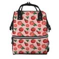 thumbnail image 1 of Kdxio Baby Diaper Backpack,Multi-Function Travel Backpack Nappy Bags,Nursing Bag, Fashion Mummy,Roomy Waterproof for Baby Care(Tomatoes), 1 of 6