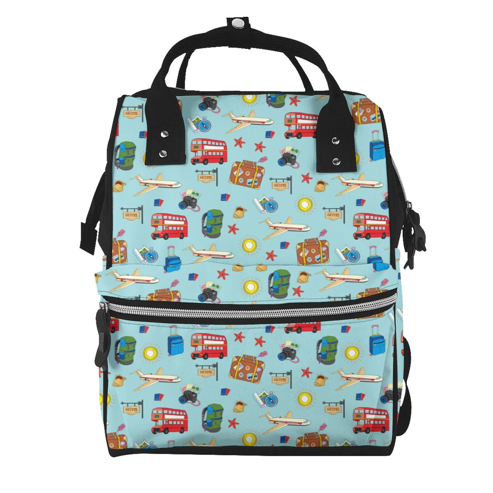 Kdxio Baby Diaper Backpack,Multi-Function Travel Backpack Nappy Bags,Nursing Bag, Fashion Mummy,Roomy Waterproof for Baby Care(Travel1)