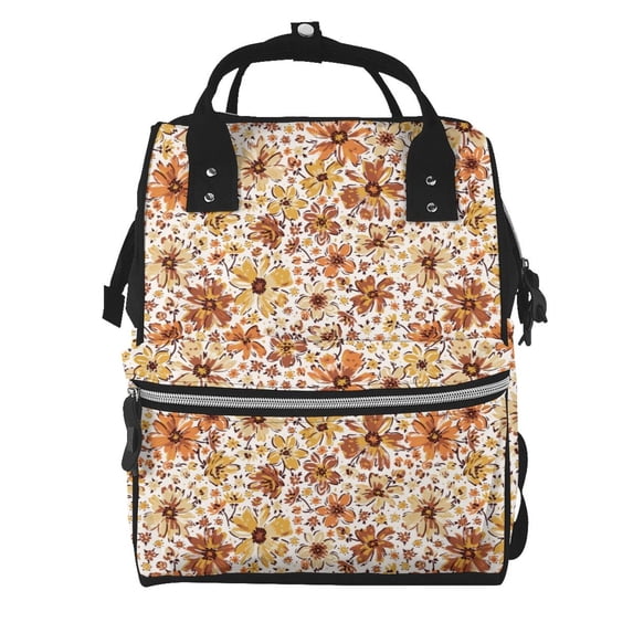 Kdxio Baby Diaper Backpack,Multi-Function Travel Backpack Nappy Bags,Nursing Bag, Fashion Mummy,Roomy Waterproof for Baby Care(Wildflowers Vintage)