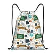 thumbnail image 1 of Kdxio Back To School A Print Drawstring Backpack Bag,Waterproof Draw String Back Sack, Gym Drawstring Bags Swim Bag For Unisex, 1 of 9