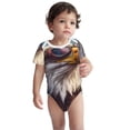 thumbnail image 1 of Kdxio Bald Eagle Pilot Pattern Unisex Baby Cotton Short Sleeve Bodysuits-2 Years, 1 of 5